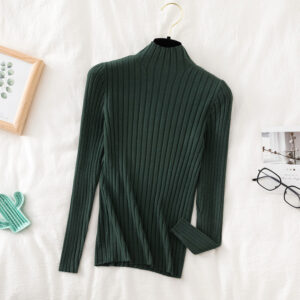 Croysier Pullover Ribbed Knitted Sweater Autumn Winter Clothes Women 2020 High Neck Long Sleeve Slim Basic 1.jpg 640x640 1