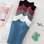 Croysier Pullover Ribbed Knitted Sweater Autumn Winter Clothes