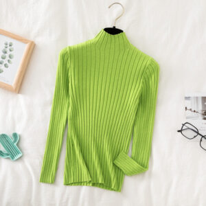 Croysier Pullover Ribbed Knitted Sweater Autumn Winter Clothes Women 2020 High Neck Long Sleeve Slim Basic 3.jpg 640x640 3