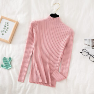 Croysier Pullover Ribbed Knitted Sweater Autumn Winter Clothes Women 2020 High Neck Long Sleeve Slim Basic 6.jpg 640x640 6