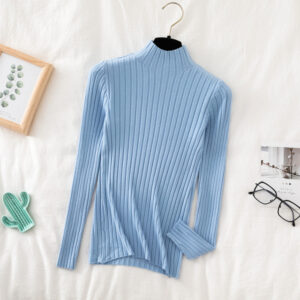 Croysier Pullover Ribbed Knitted Sweater Autumn Winter Clothes Women 2020 High Neck Long Sleeve Slim Basic.jpg 640x640