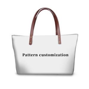 Custom Color Picture New Personalise PU Leather Fashion Shoulder Open Large Capacity Zipper Mobile Handbag Gift 1