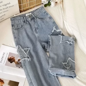 Popular Ins Fashion: Korean Denim with Star 2023