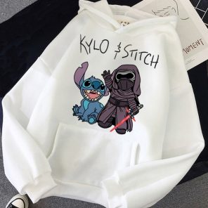 Disney Cartoon Ohana Stitch Hoodies Women Kawaii Lilo Stitch Graphic Streetwear Funny Unisex Tops Anime Sweatshirts jpg x