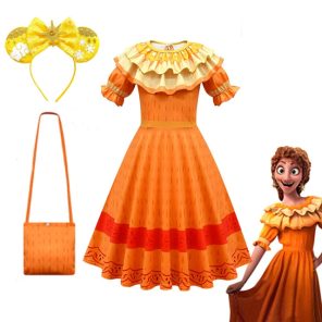 Disney Encanto Costume Princess Dress Suit Charm for Girls Cosplay Isabela Mirabel Carnival Christmas Birthday Party jpg x