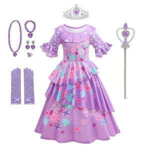 Disney Encanto Costume Princess Dress Suit Charm for Girls Cosplay Isabela Mirabel Carnival Christmas Birthday Party png x
