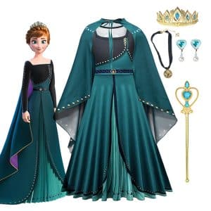 Disney Frozen 2 Princess Dress for Girl Carnival Children’s Birthday Party Clothing Kids Fancy Cosplay Anna Queen Costume