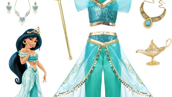 Disney Jasmine Princess Dress of Birthday Party Carnival Cosplay Aladdin agic Lamp Girls Costume Top Pants