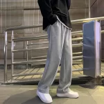 Drawstring Sweatpants Men s Fashion Casual Wide leg