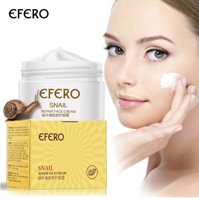 EFERO Anti Aging Snail Essence Face Cream Whitening Snail Cream Serum Moist Nourishing Lifting Face Skin 1