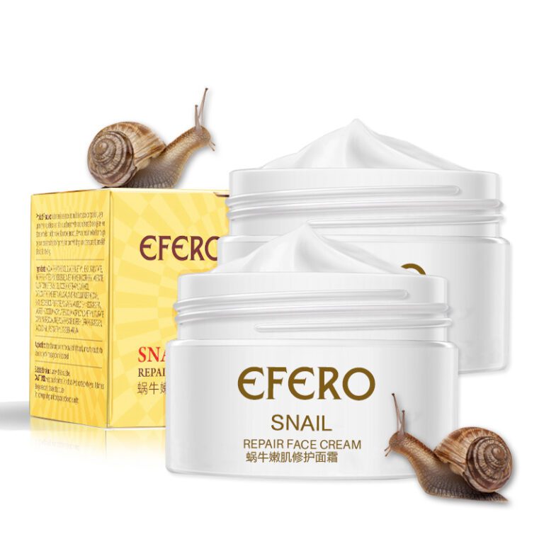 EFERO Anti Aging Snail Essence Face Cream Whitening Snail Cream Serum Moist Nourishing Lifting Face Skin 5