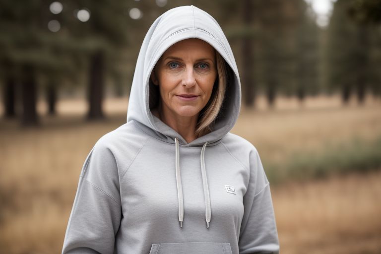 Eco-friendly organic cotton hoodie with a sustainable label.