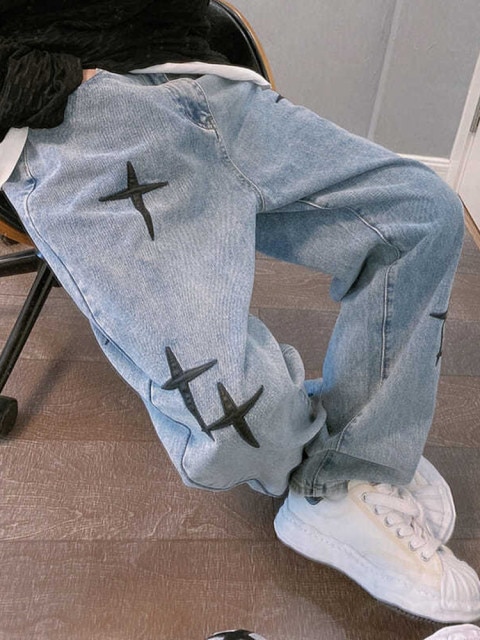 Embroidered Jeans Men s Straight Trousers Autumn 2022 New Korean Fashion High Street Hip hop Style.jpg 640x640