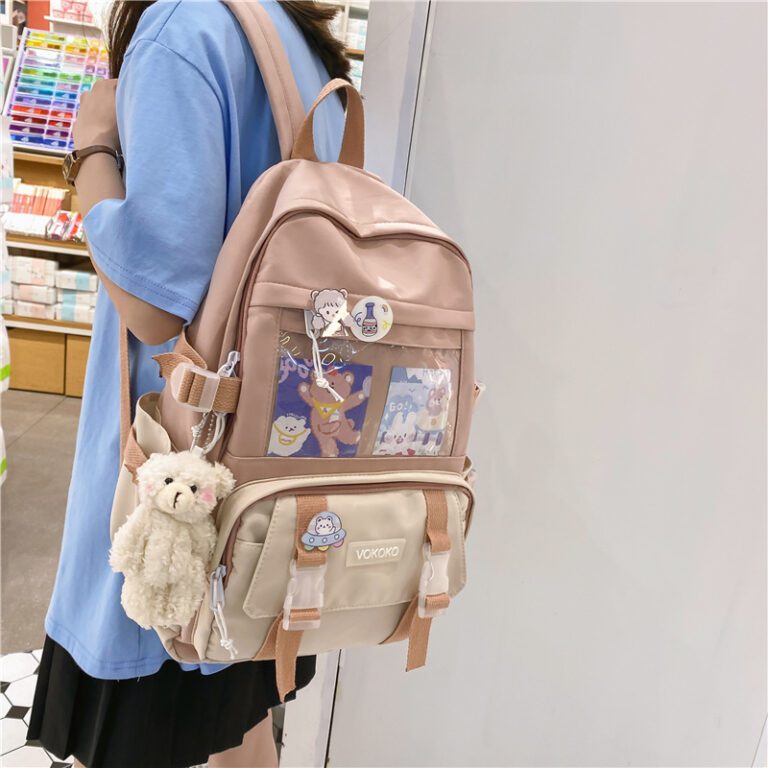 EnoPella Fashion Waterproof Women Backpack Teenager Girl Kawaii BookBag Laptop Rucksack Cute Student School Bag Mochila 1