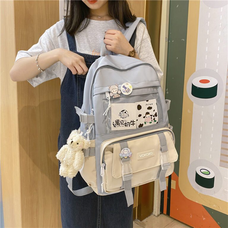 EnoPella Fashion Waterproof Women Backpack Teenager Girl Kawaii BookBag Laptop Rucksack Cute Student School Bag Mochila