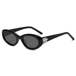 street shooting women's round face sunscreen sunglasses