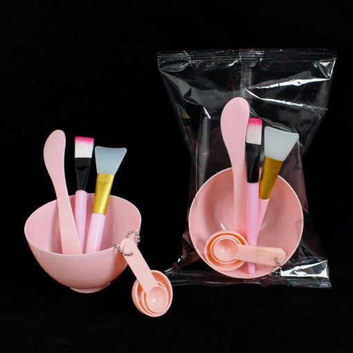 Face Mask Mixing Bowl Set DIY Facemask Mixing Tool with Silicone Mask Bowl Makeup Brushes Spatula 5