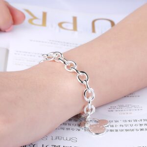 Fashion 925 Silver Cute Mickey Charm Bracelet Jewelry Bracelets For Women Girl Gift 2
