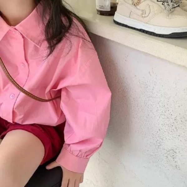 Fashion Baby Girl Boy Shirt Long Sleeve Infant Toddler Blouses Loose Outfit Spring Autumn Baby Casual 3