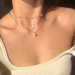 Fashion Butterfly Crystal Pearl Pendant Necklace Statement Clavicle