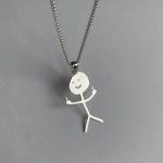 Fashion Hip Hop Fxck You Funny Doodle Pendant