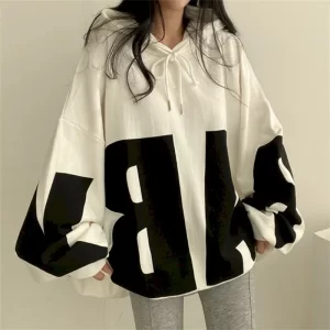 Street-Chic Letter Print Hoodie | 2023 Spring Autumn Collection