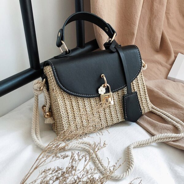 Fashion Rattan Shoulder Bags Women s Designer Handbags Luxury Wicker Woven Crossbody Bag Summer Beach Straw 1