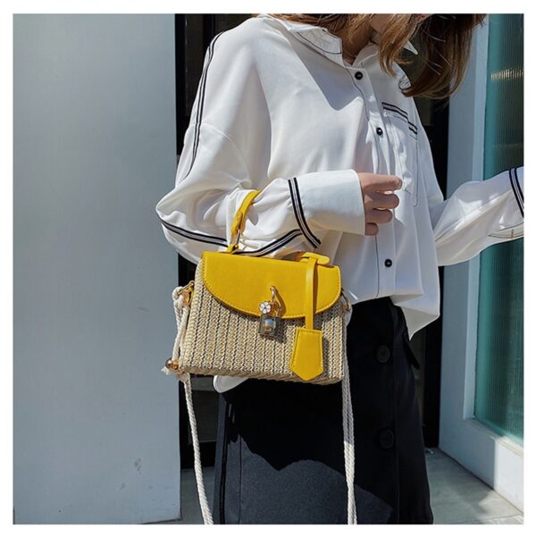 Fashion Rattan Shoulder Bags Women s Designer Handbags Luxury Wicker Woven Crossbody Bag Summer Beach Straw 3