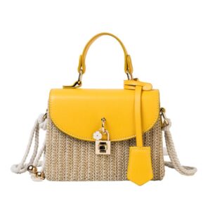Fashion Rattan Shoulder Bags Women s Designer Handbags Luxury Wicker Woven Crossbody Bag Summer Beach Straw 3.jpg 640x640 3