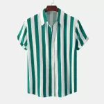 Fashion Retro Striped Men s Shirt Casual Holiday