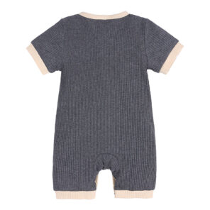 Fashion Solid Color Baby romper Summer Baby Boy Clothes Cotton Linen Short Sleeve Infant Romper Newborn 1