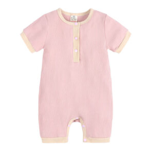 Fashion Solid Color Baby romper Summer Baby Boy Clothes Cotton Linen Short Sleeve Infant Romper Newborn 4.jpg 640x640 4