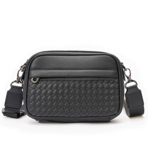 Fashion Woven Leather Travel Bag Men Shoulder Bag Luxury Business Men Crossbody Bag Handbag High Capacity 1.jpg 640x640 1