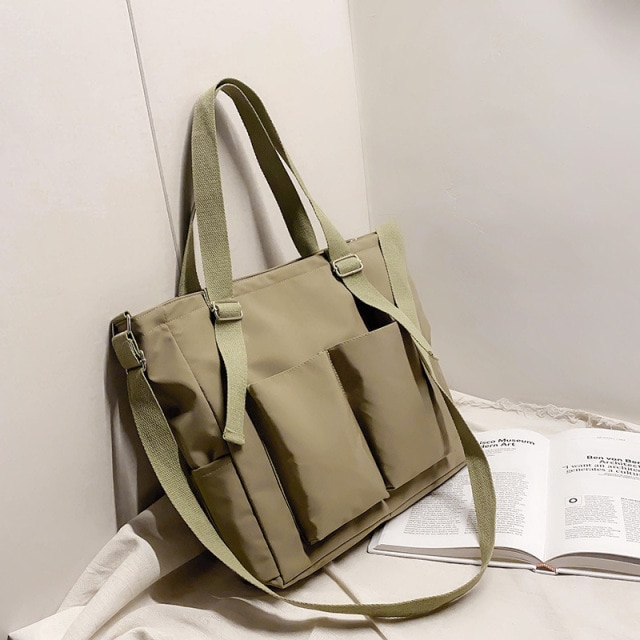 Female Bag Shoppers Simple Fashion Zipper Handbags Shoulder Waterproof Large Capacity Tote Bags 2021 Women s 2.jpg 640x640 2