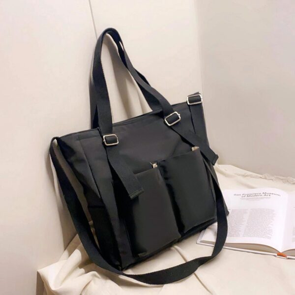 Female Bag Shoppers Simple Fashion Zipper Handbags Shoulder Waterproof Large Capacity Tote Bags 2021 Women s 4