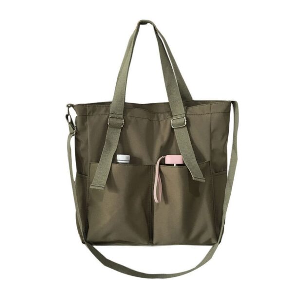 Female Bag Shoppers Simple Fashion Zipper Handbags Shoulder Waterproof Large Capacity Tote Bags 2021 Women s 5