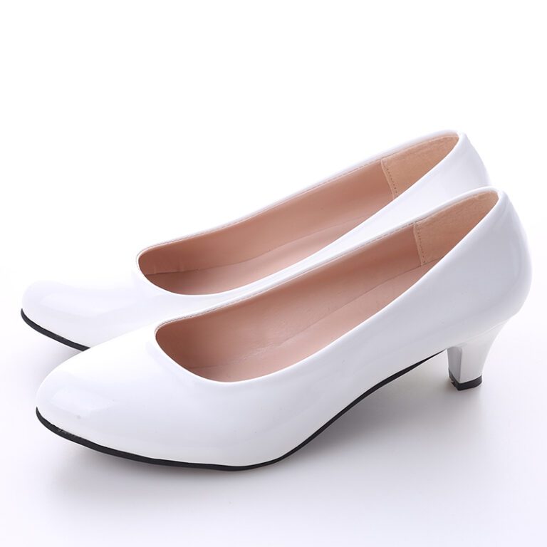 Female Pumps Nude Shallow Mouth Women Shoes Fashion Office Work Wedding Party Shoes Ladies Low Heel 4