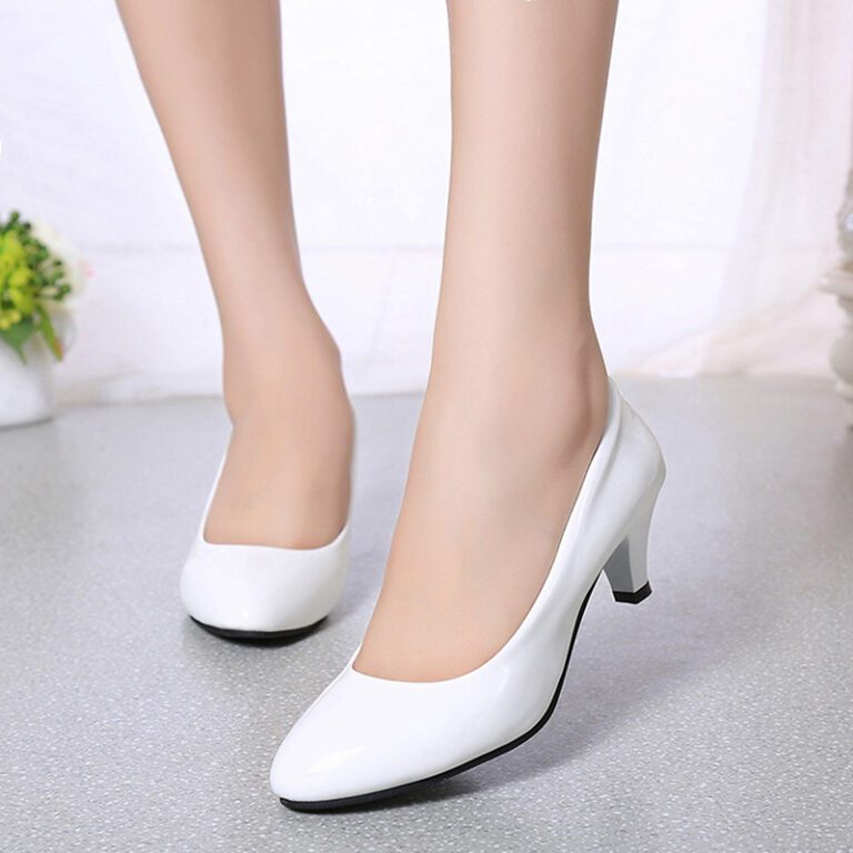 Female Pumps Nude Shallow Mouth Women Shoes Fashion Office Work Wedding Party Shoes Ladies Low Heel