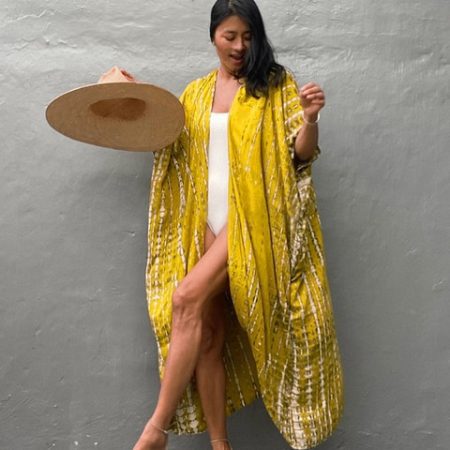 Fitshinling Summer Vintage Kimono Swimwear Halo Dyeing Beach Cover Up With Sashes Oversized Long Cardigan Holiday 21.jpg 640x640 21