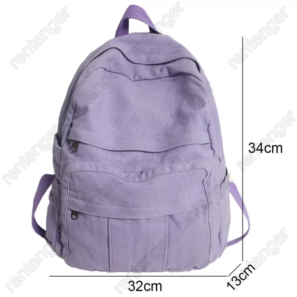 Girl Fabric School Bag New Fashion College Student Vintage Women Backpack Canvas Female Laptop Bag Travel 1 jpg