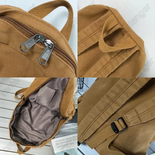 Girl Fabric School Bag New Fashion College Student Vintage Women Backpack Canvas Female Laptop Bag Travel 4 jpg