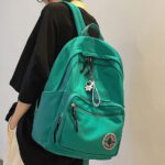 Girl Solid Color Fashion School Bag College Student