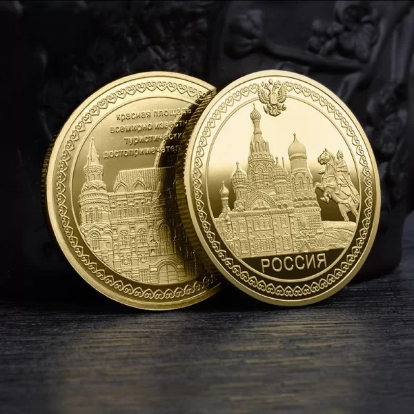 Gold Plated Coins The Russian Federation President of Vladimir Vladimirovich Putin Coin Commemorative Collectible Silver Coins