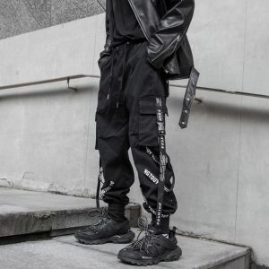HOUZHOU Black Cargo Pants Men Joggers Cargo Trousers for Men Jogging Japanese Streetwear Hip Hop Hippie.jpg 640x640