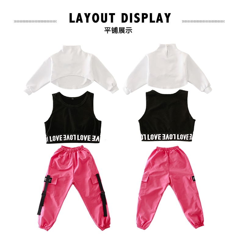 Girls boutique outfits 4 6 8 10 123 14 16 18 Years hip hop hoodies sweatshirts kids costumes girls kids summer clothes (14)