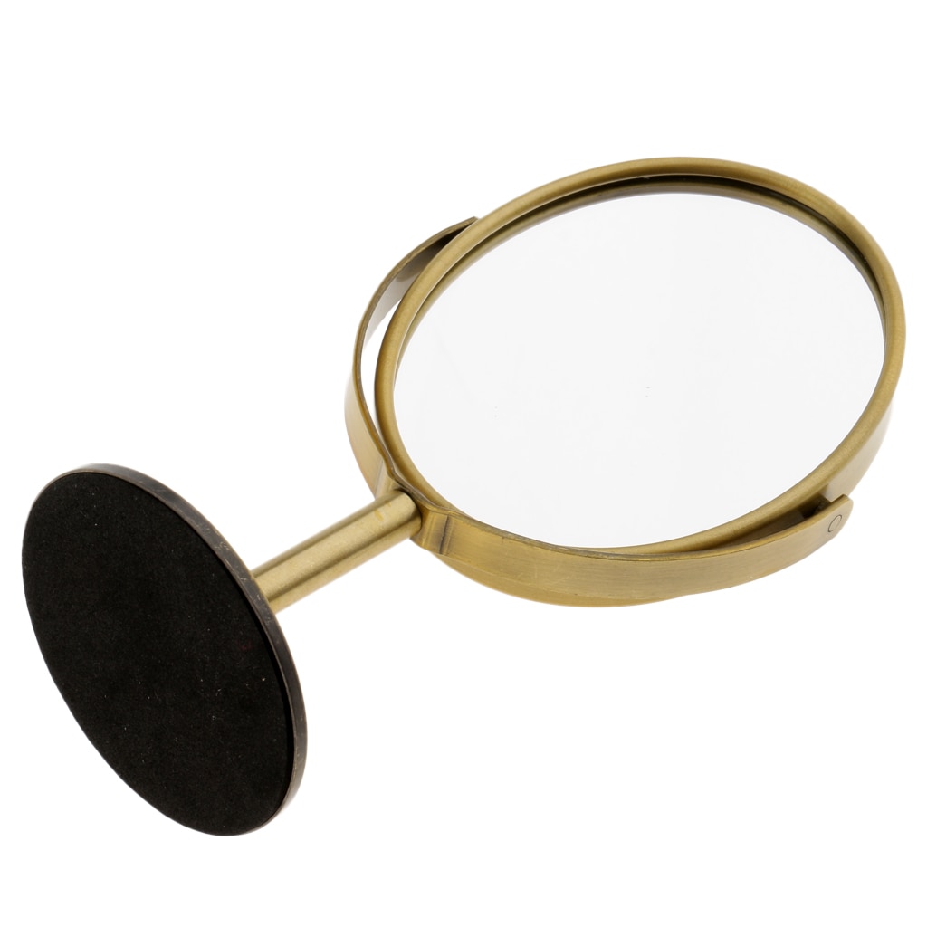 3in Mini Dual Side Normal Magnifying Oval Stand Makeup Table Mirror Desktop revolving Round / Oval double sided mirror