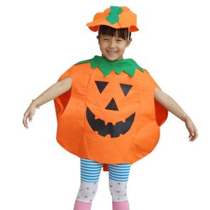 Halloween Cosplay Kids Costume Jack of the Lantern Adult Pumpkin Top Hat Tote Bag Set Masquerade jpg x