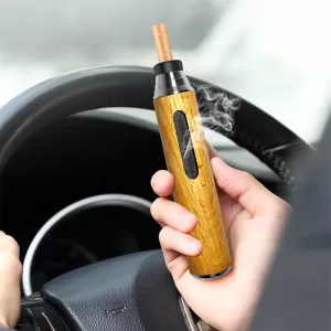 HandHeld Cigarette Cover No Soot Drop Car Ashtray Outdoor Fireproof Smoking Tool for Fishing Travel Indoor