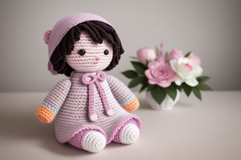 Handcrafted TILDA Crochet Doll
