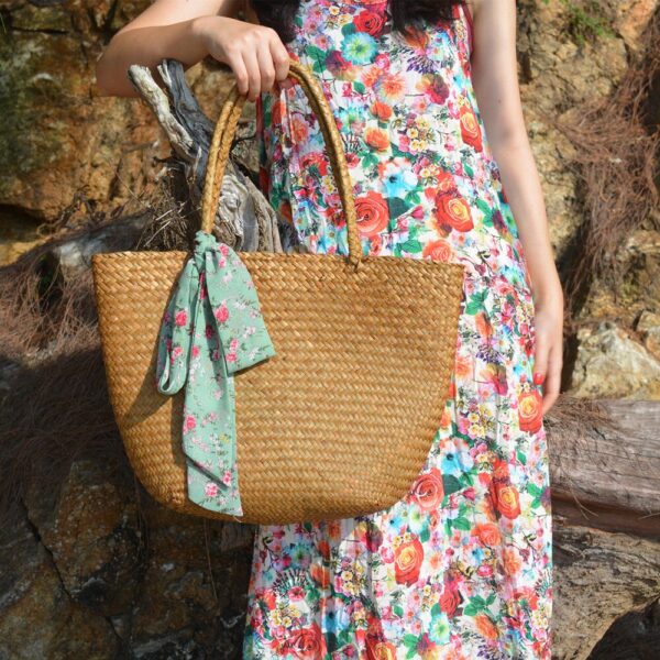 Handmade Straw Bag Natural Wicker Beach Bag Designer Summer Rattan Bags Women Large Shoulder Bags Female 1